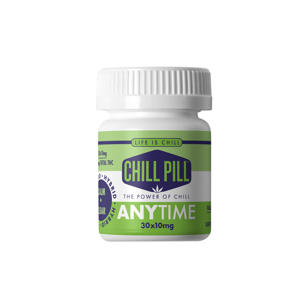 Photograph of product: Chill Pill Anytime TH-oui Capsules 300mg (30x10mg) - Hybrid