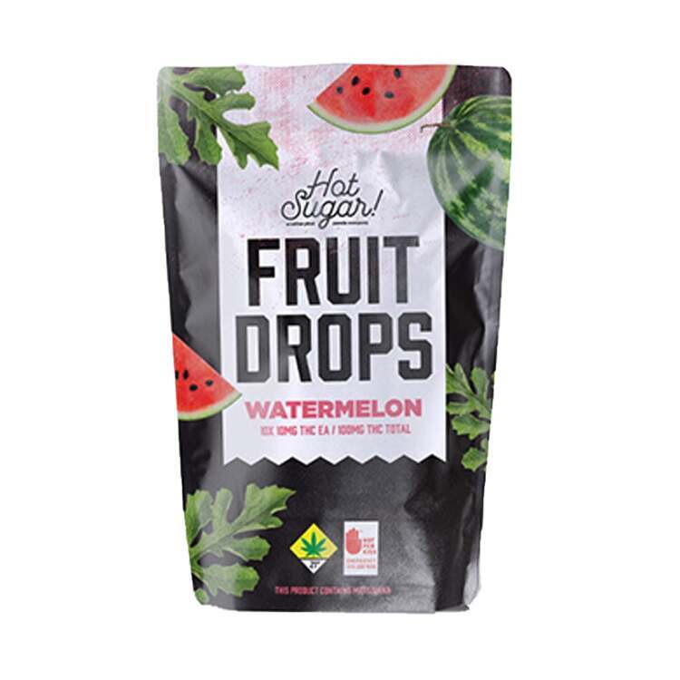 Photograph of product: Fruit Drops: Watermelon - 10pk 100mg