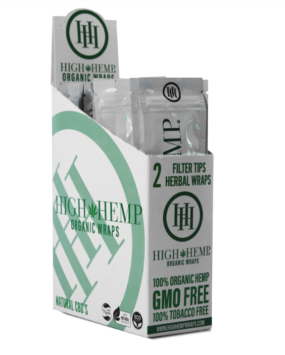 Photograph of product: High Hemp Organic Wraps 2 Filter Tips 2 Wraps