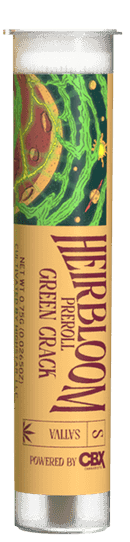 Photograph of product: Green Crack Pre-Roll Heirbloom