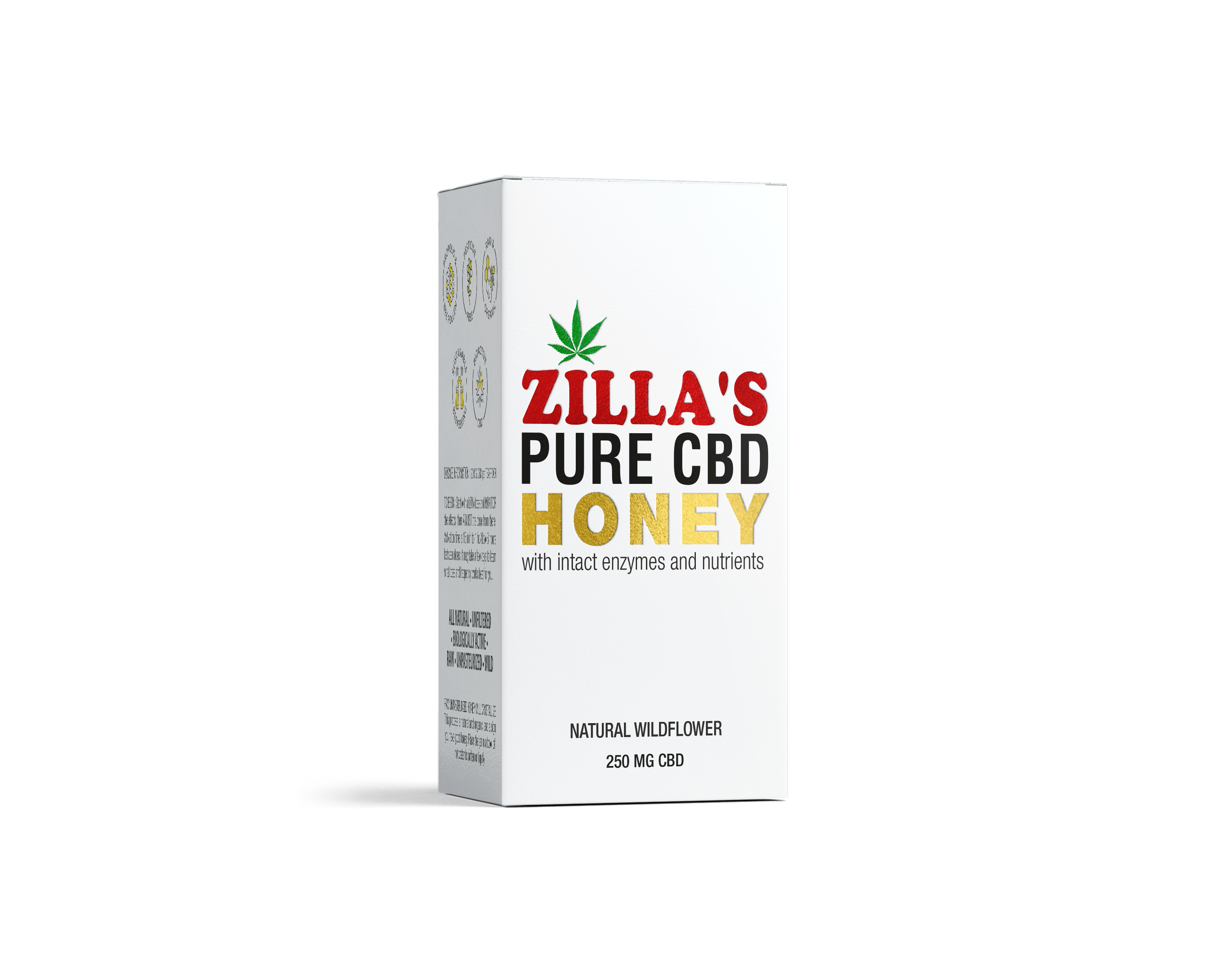 Photograph of product: CBD | Honey Natural Wildflower 250mg | Zilla's