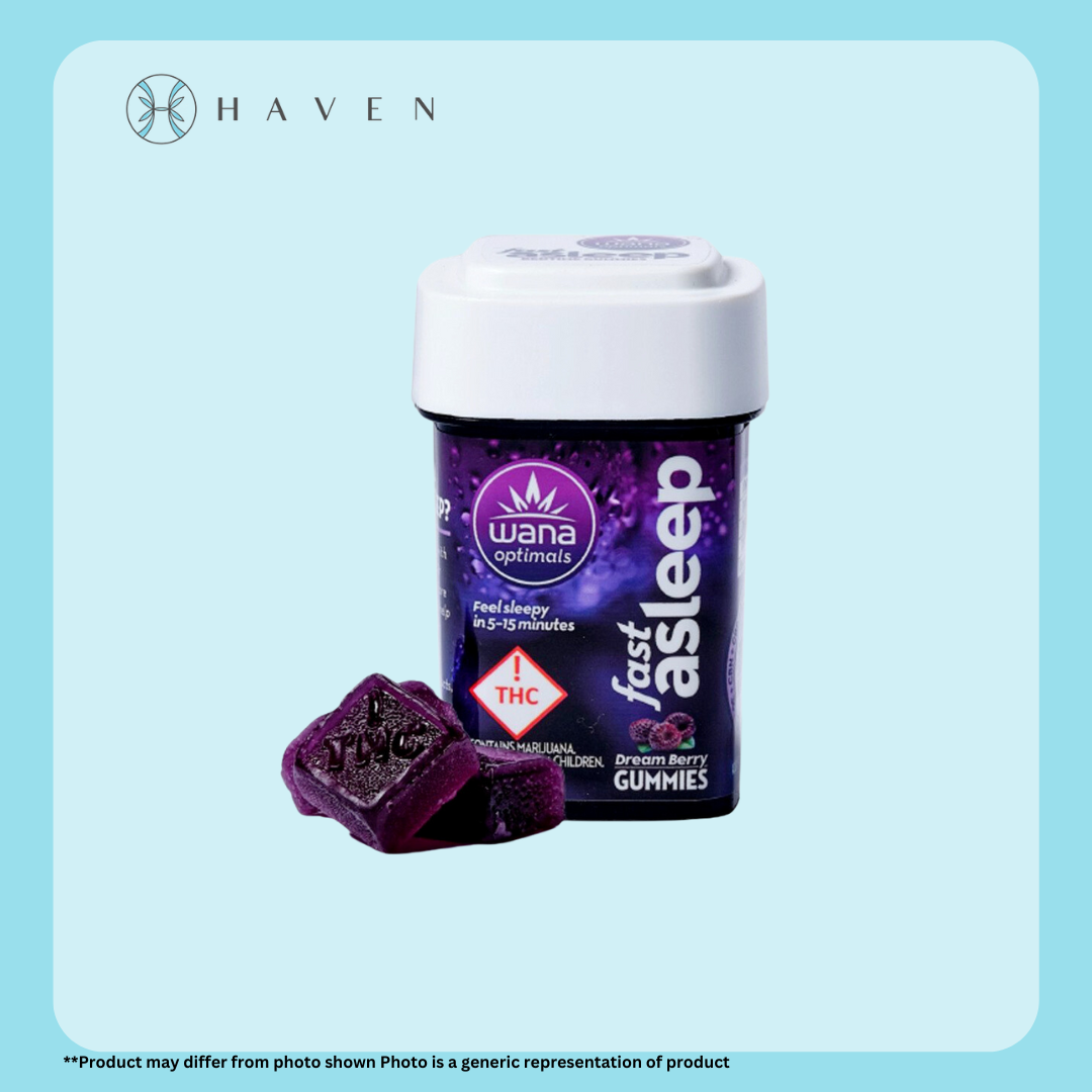 Photograph of product: 2mg 1:1:1:5 THC:CBG:CBN:CBD Dream Berry Chews (10 Pack) | Wana