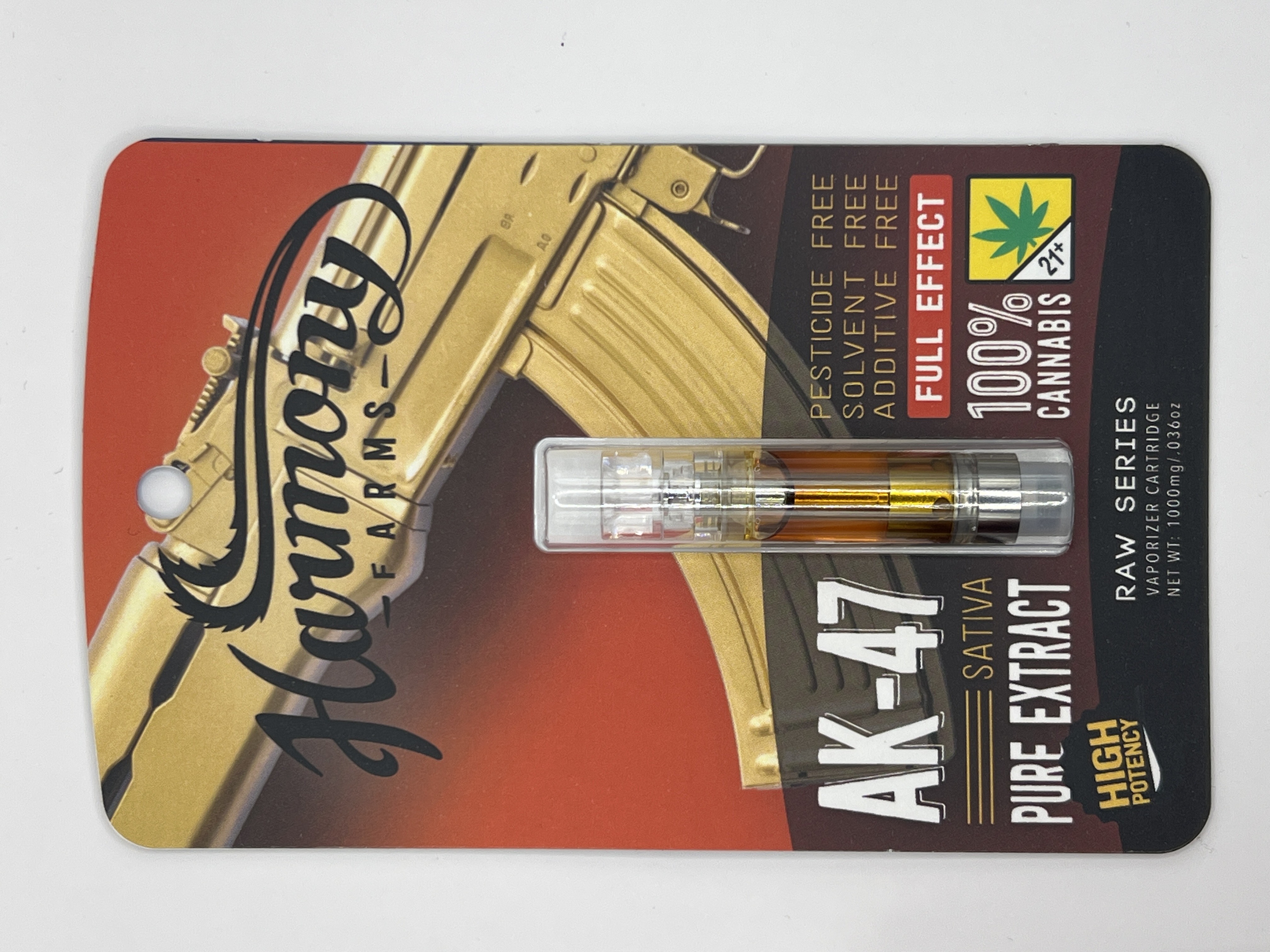 Photograph of product: Harmony - RAW Cartridge - m - AK-47 - CONCENTRATE