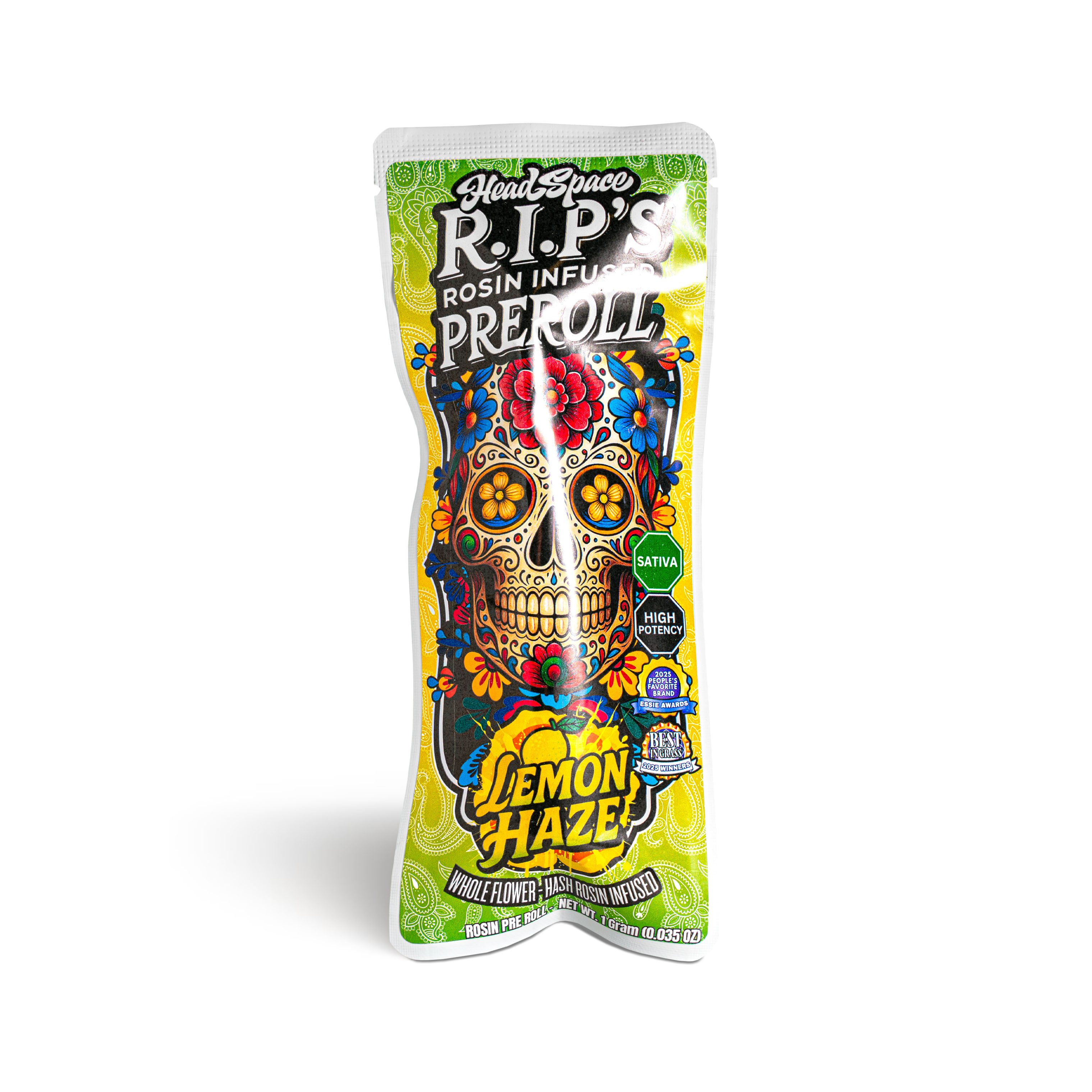 Photograph of product: Lemon Haze Rosin Infused Pre-Roll - 1g