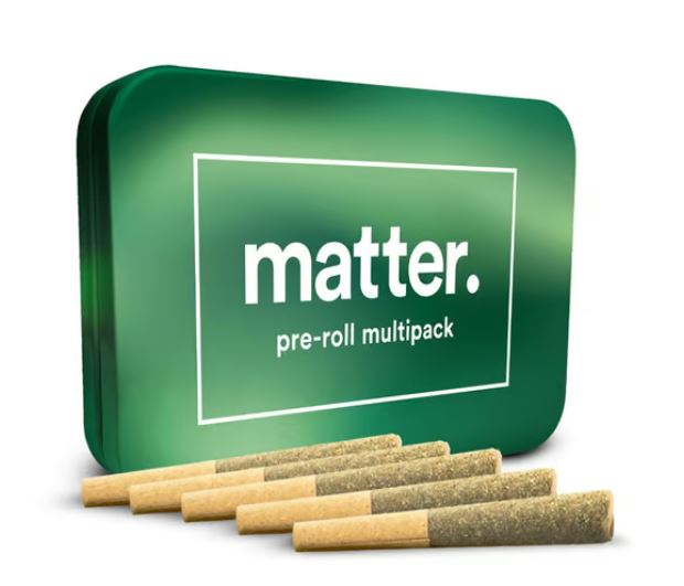 Photograph of product: matter. Larry Burger Pre-Roll Multipack 0.35g x 5ct