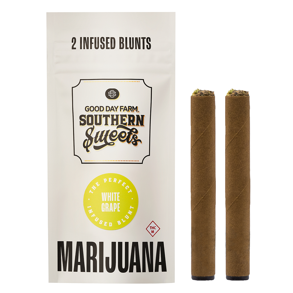 Photograph of product: GDF: Infused Blunt Pack | White Grape x Cookies | Southern Sweets | 1g ea | 2pk