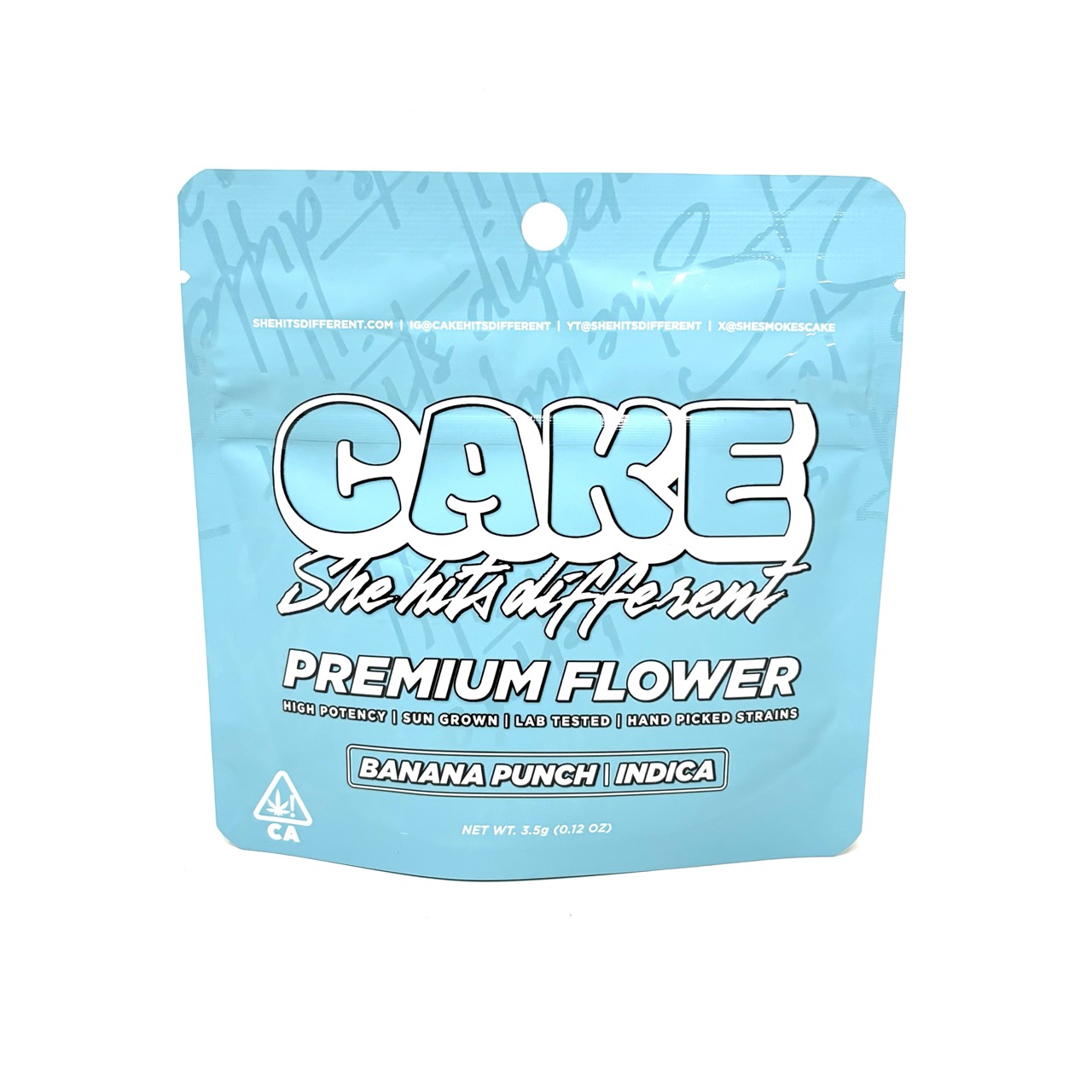 Photograph of product: CAKE: BANANA PUNCH 3.5G