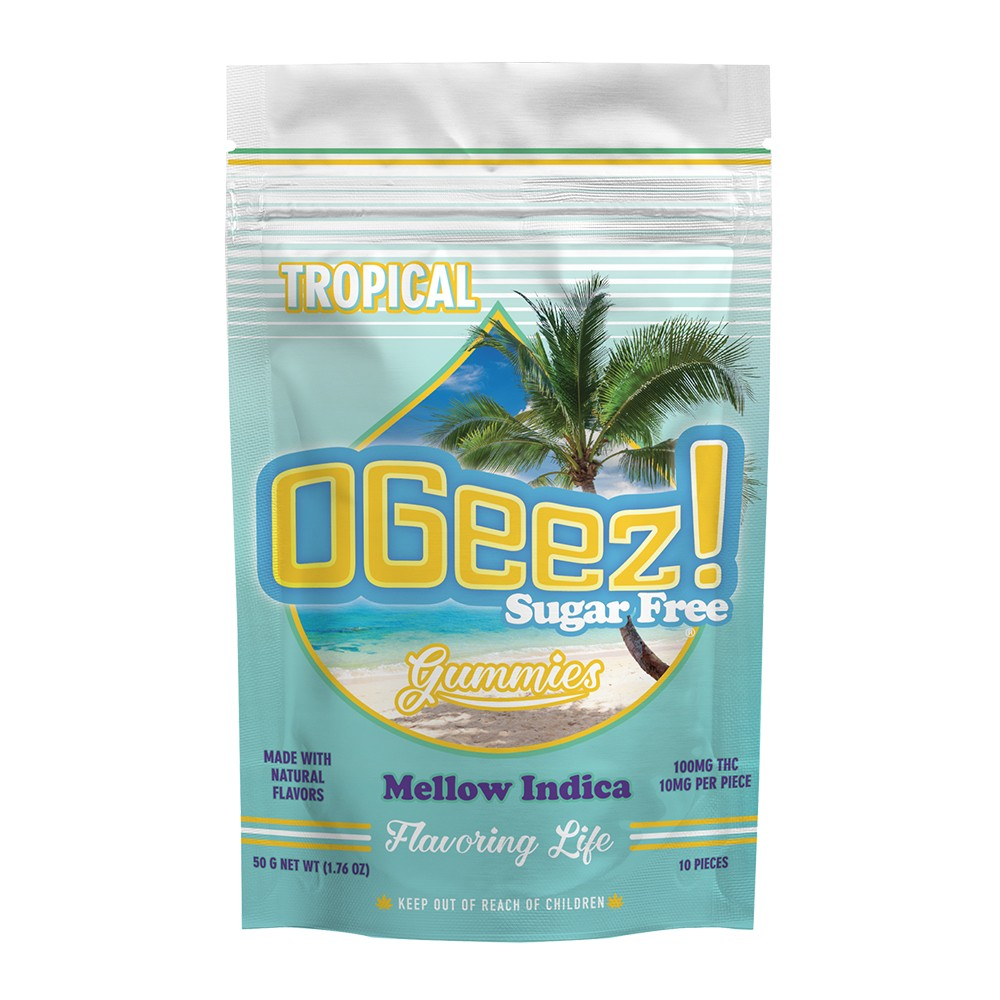 Photograph of product: OGeez - Sugar Free Tropical Mellow Oui'd - 10pk/100mg - Edibles