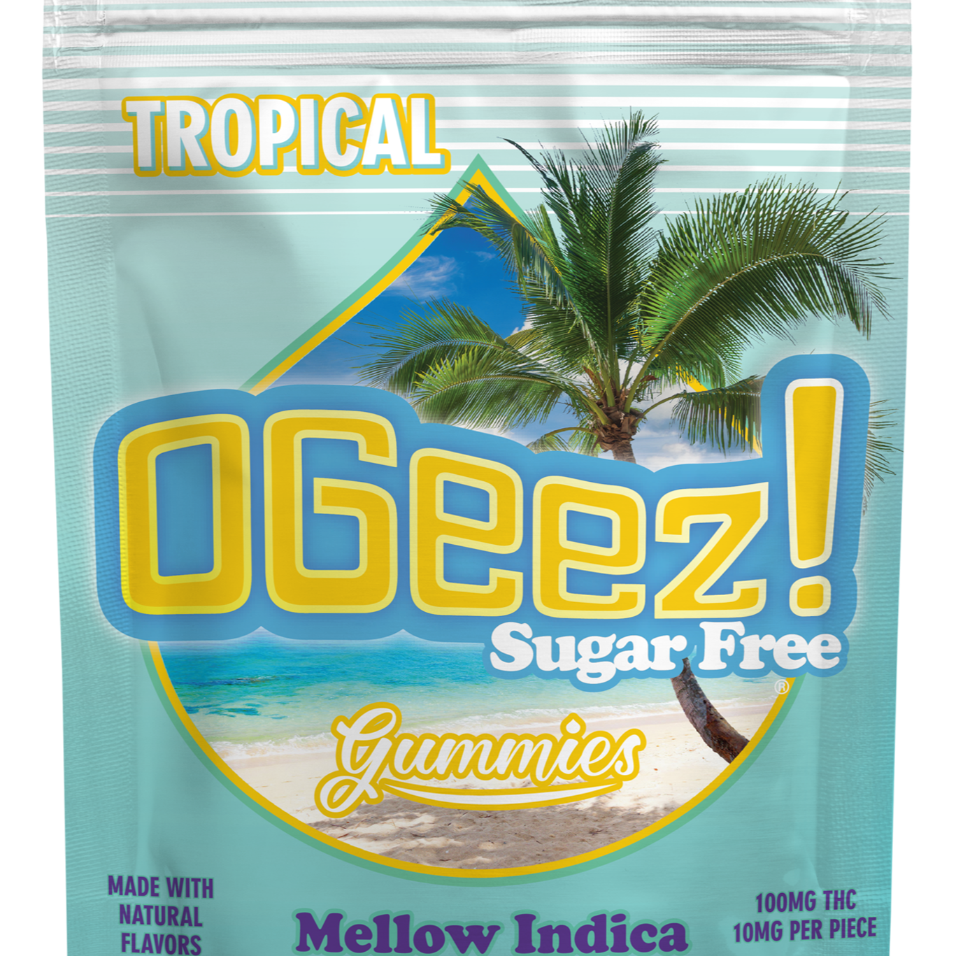 Photograph of product: Ogeez Gummy - (I) Sugar Free Tropical 100mg