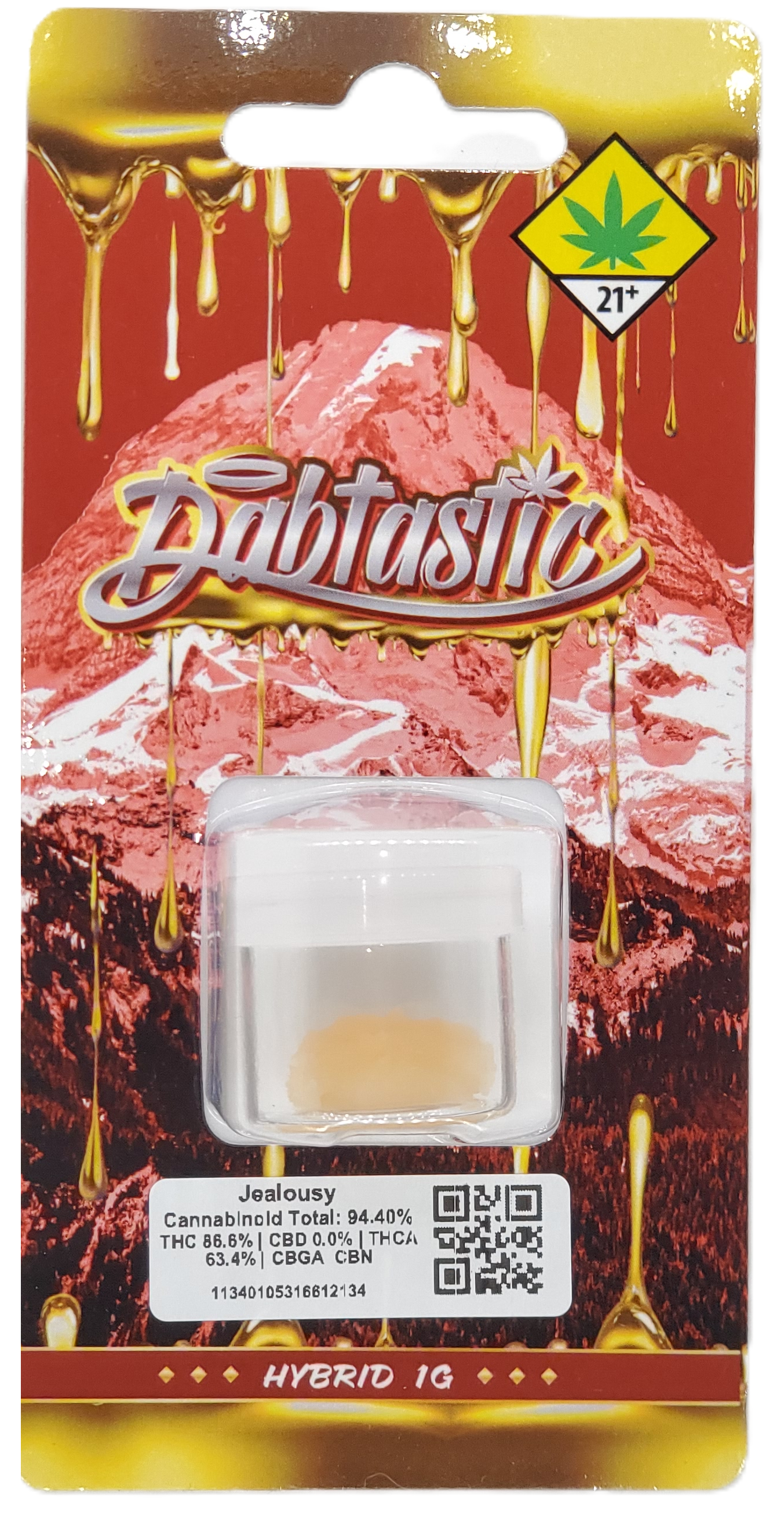 Photograph of product: Dabtastic CON Jealousy Hydrocarbon Extract 1g