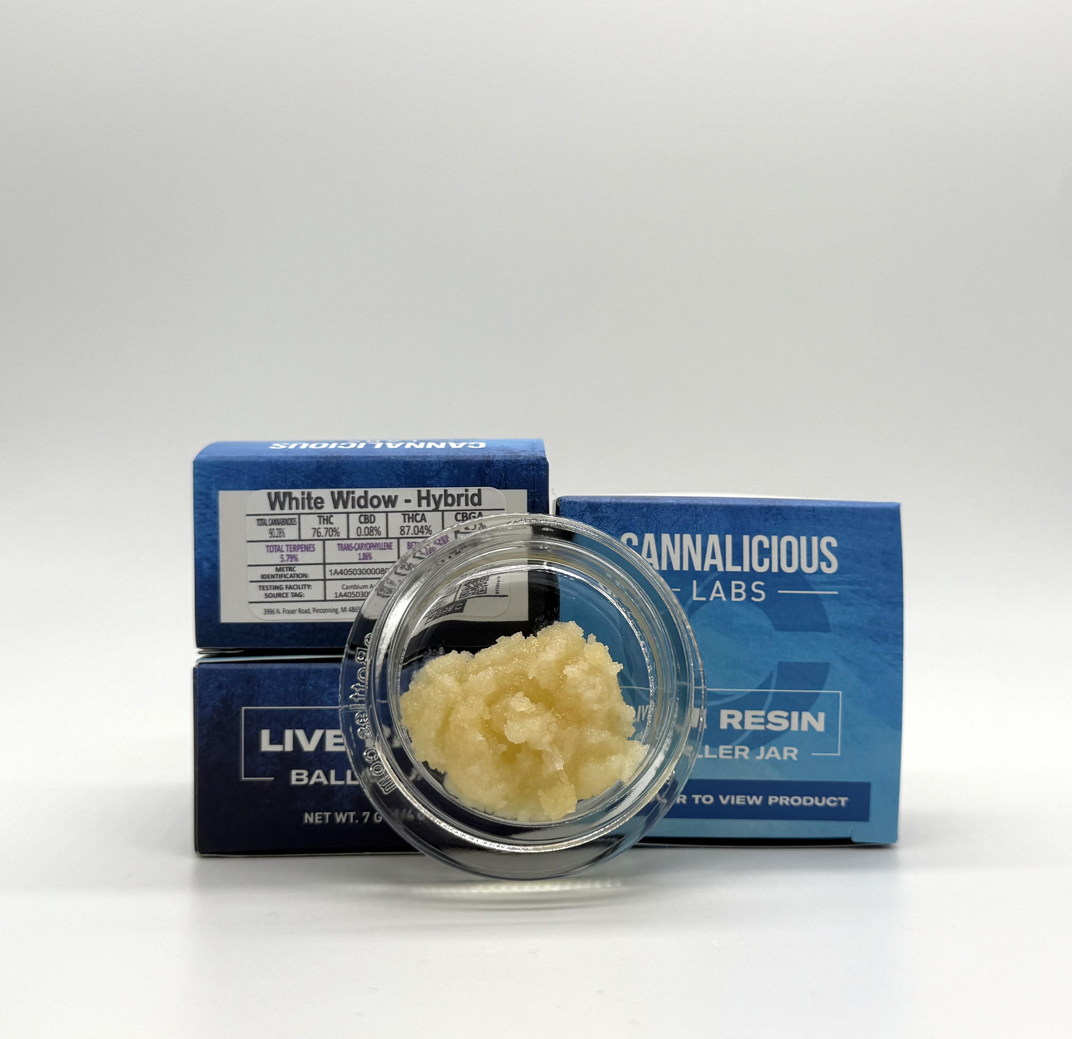 Photograph of product: Cannalicious - Live Resin Baller Jar - White Widow