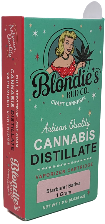 Photograph of product: Starburst Distillate Vape Cart | Blondies Bud Co
