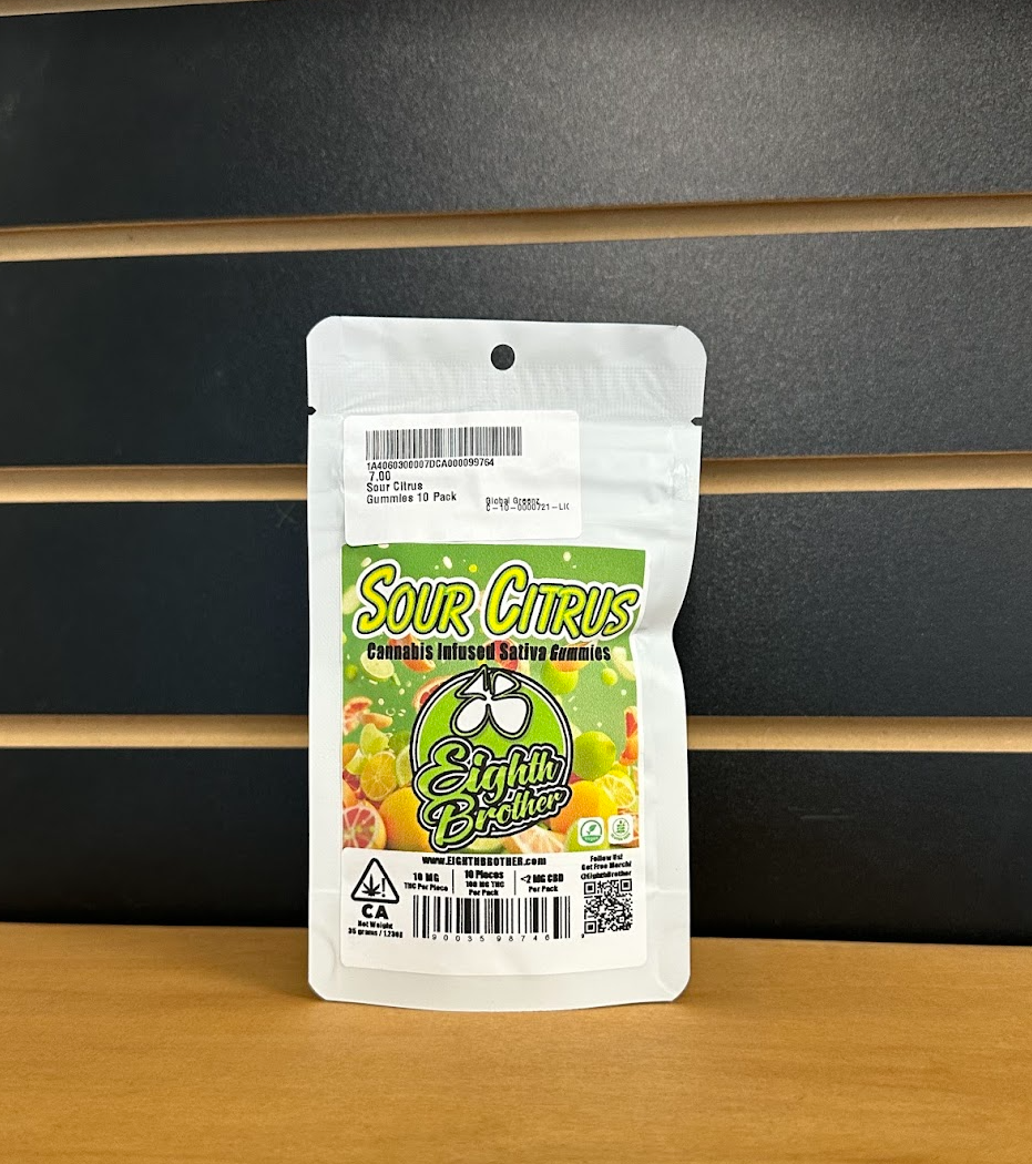 Photograph of product: Sour Citrus Gummies 10 Pack