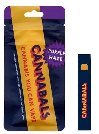 Photograph of Product: Cannabals | Vape | Purple Haze | 1g AIO