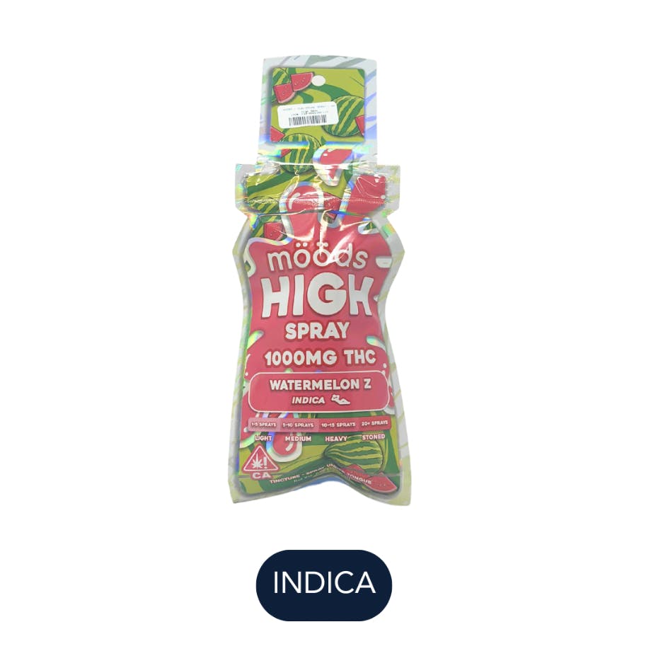 Photograph of product: WATERMELON Z | SUBLINGUAL ORAL SPRAY | 1000MG | Oui'd | MOODS