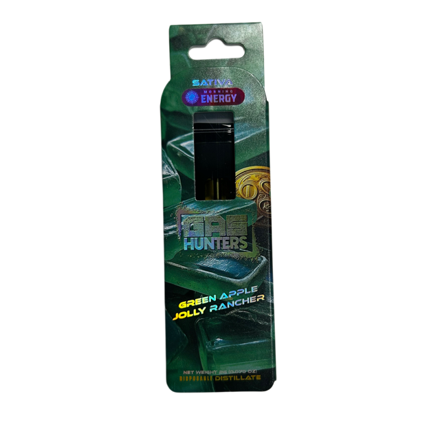 Photograph of product: Gas Hunters | Green Apple Jolly Rancher Disposable