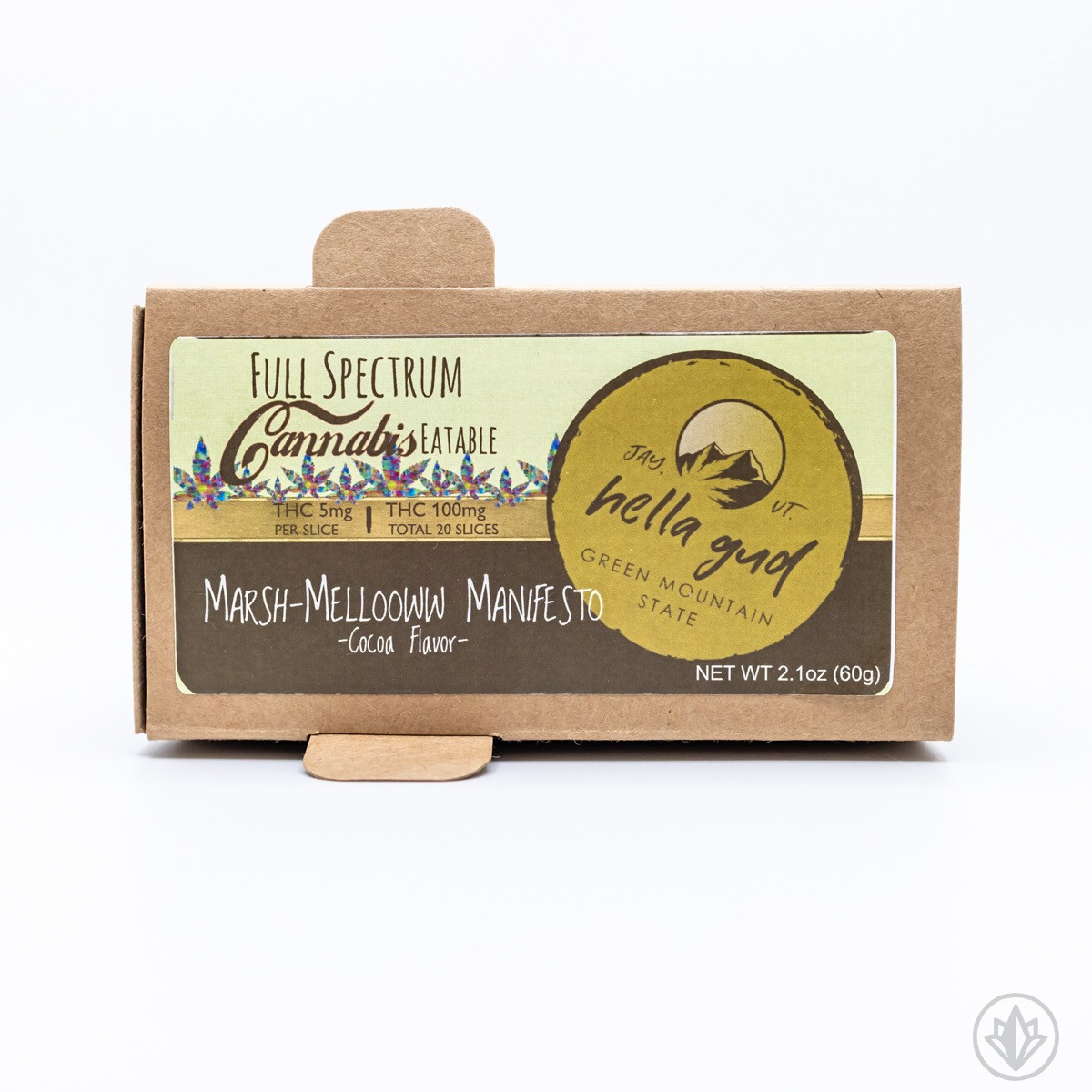Photograph of product: Hella Gud | au chocolat Infused Marshmellooww Bar | Cocoa Flavor | 100mg