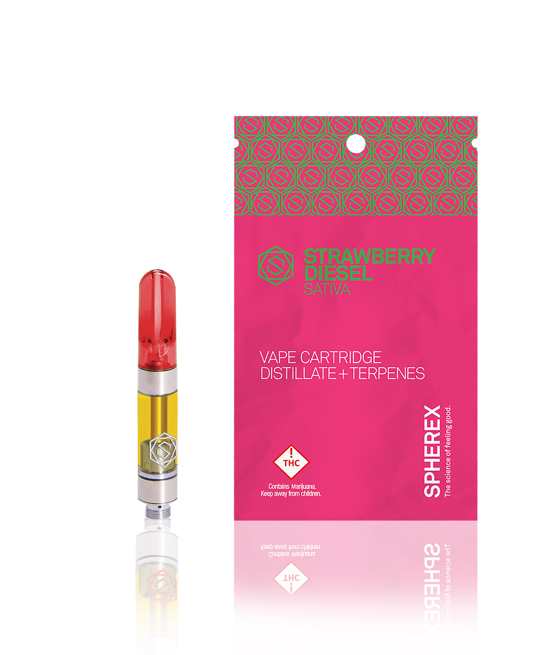 Photograph of product: Spherex - Cartridge - Strawberry Diesel (S)