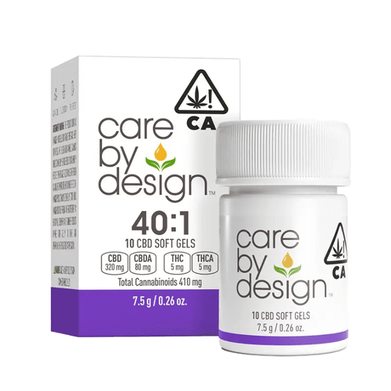 Photograph of product: Care By Design Capsules CBD 40:1 - 