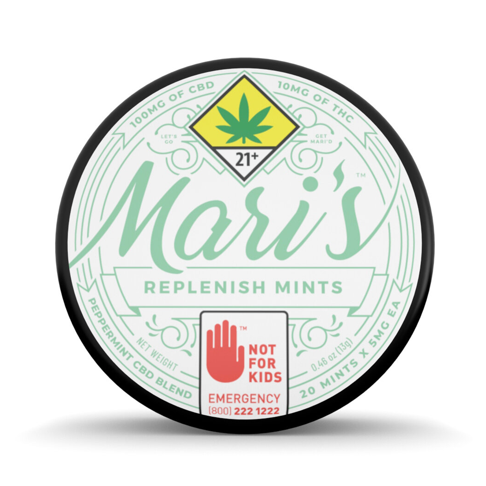 Photograph of product: CBD Replenish Mints Peppermint 20-pack