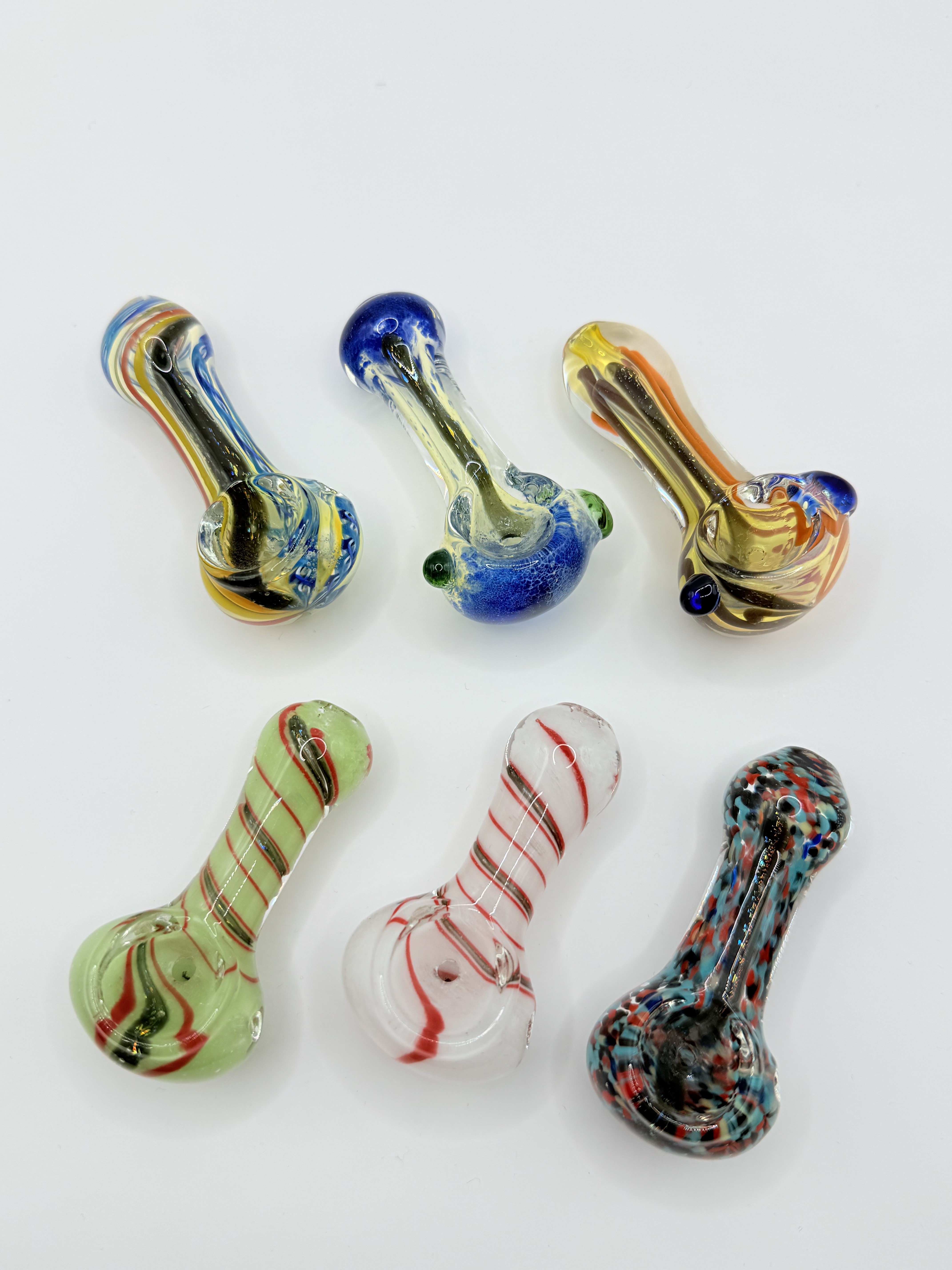 Photograph of product: Assorted Dichro Glass Pipe