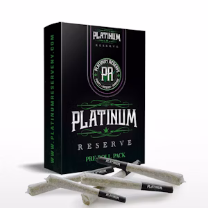 Photograph of product: Platinum Reserve | Jack Herer | 2.5g 5pk Pre-Rolls