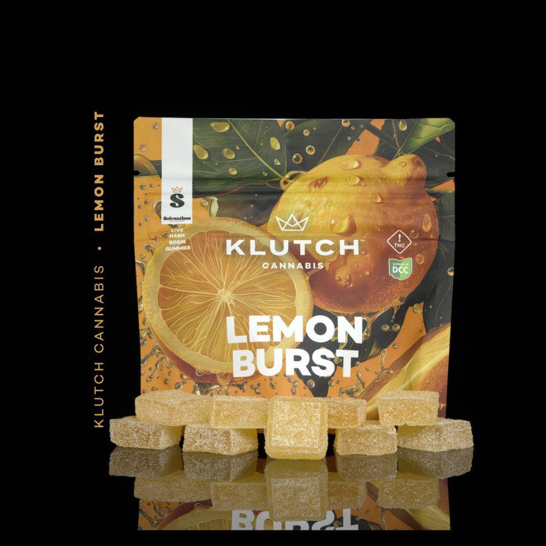 Photograph of product: | Lemon Burst Live au chocolat Rosin Gummies |