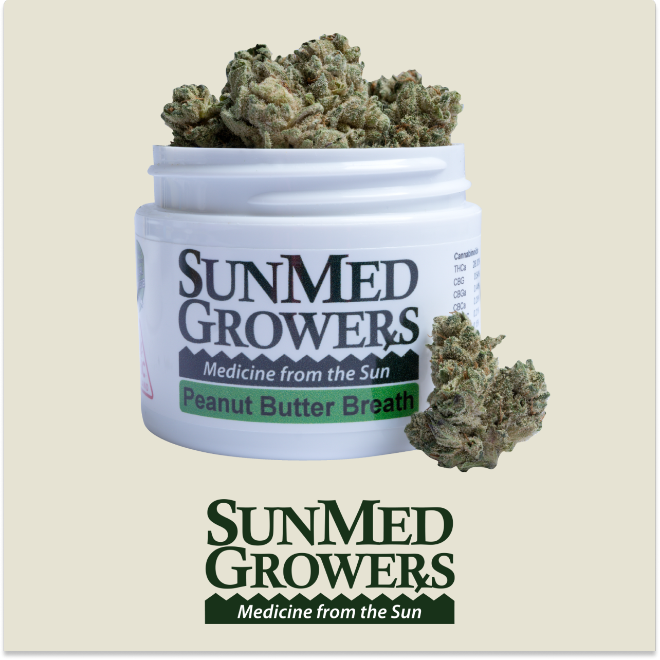 Photograph of product: SUNMED GROWERS Peanut Butter Breath - 3.5g