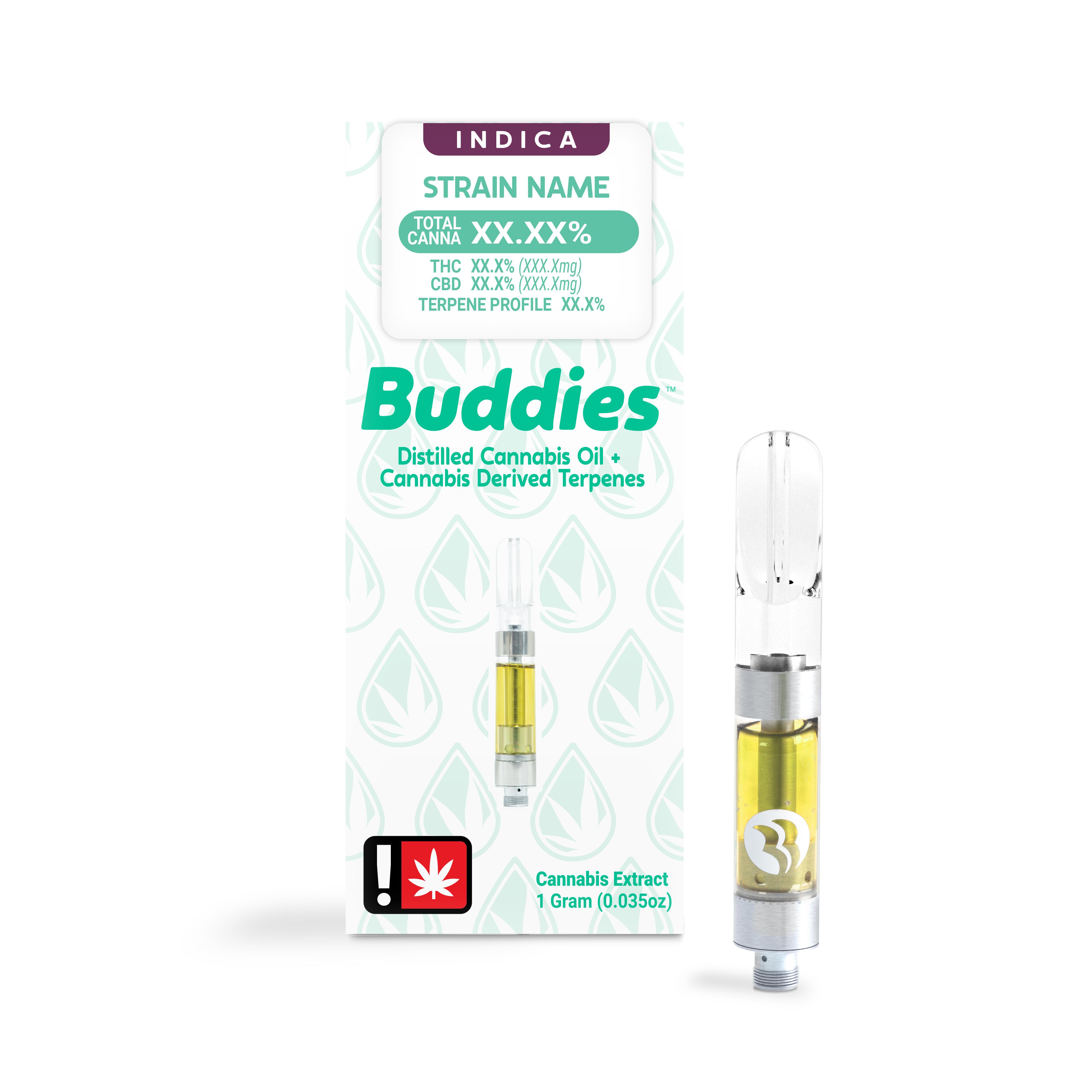 Photograph of product: Buddies - Blue Steel - 1g Cart