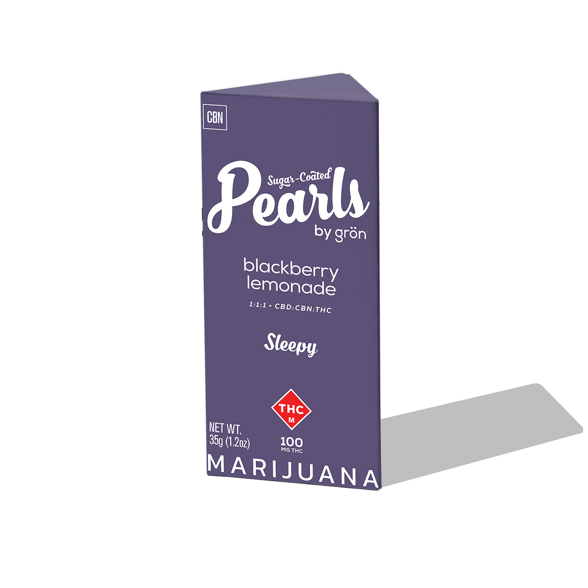 Photograph of product: 1:1:1 CBD/CBN/TH-oui Blackberry Lemonade Pearls | 100mg