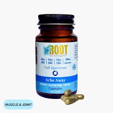 Photograph of product: Ache Away 30mg CBD 30 mg CBG 300mg Boswellia Capsules