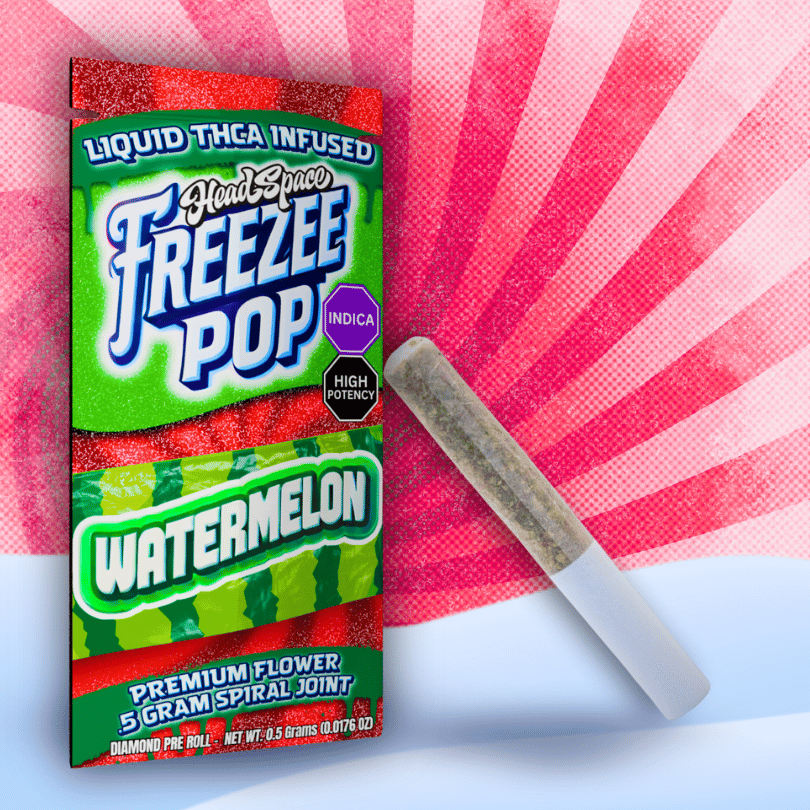 Photograph of product: Freezee Pop - Watermelon - Oui'd - Liquid TH-oui-A Infused Spiral Joint