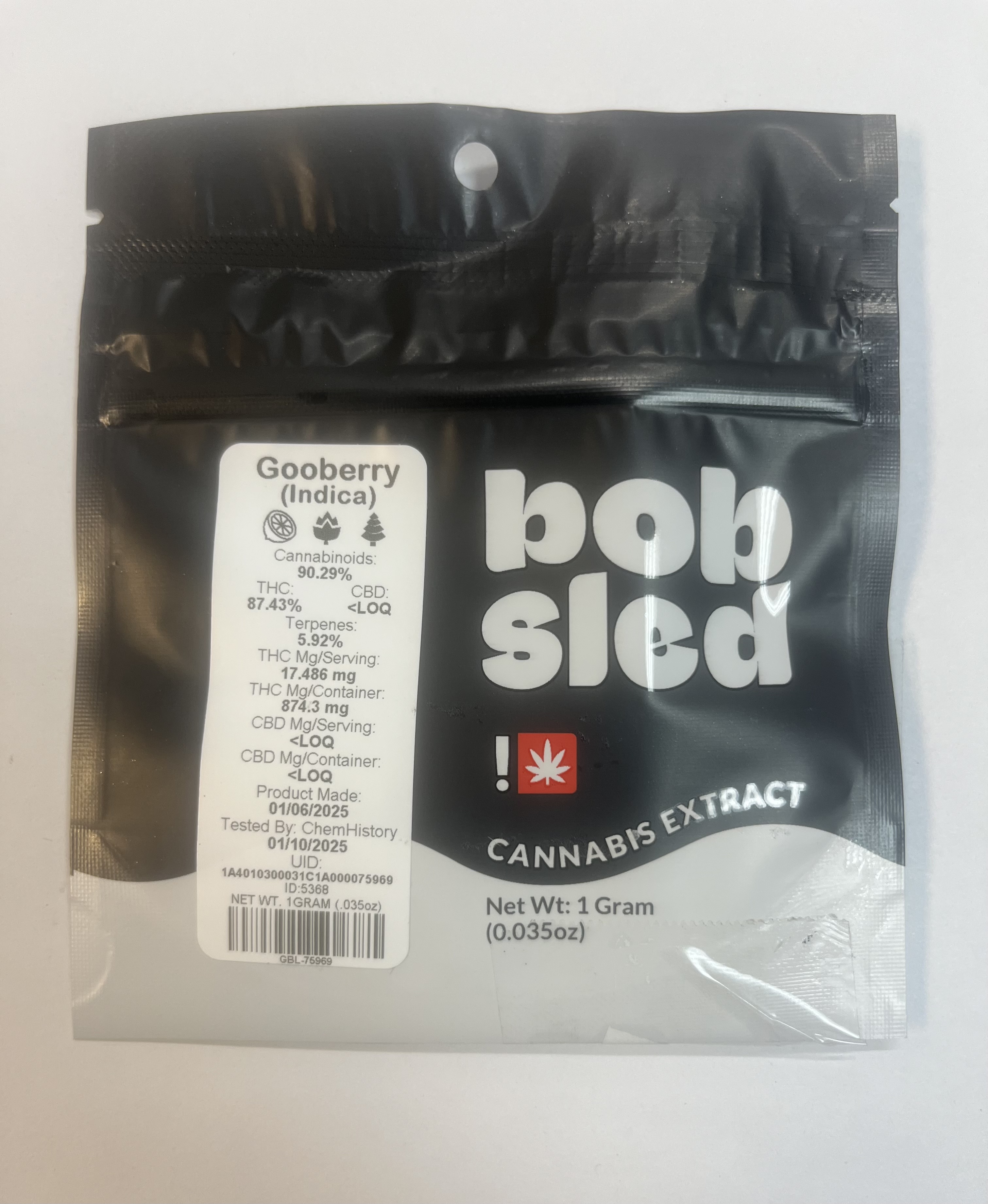 Photograph of product: Gooberry Black Line Cart - Bobsled