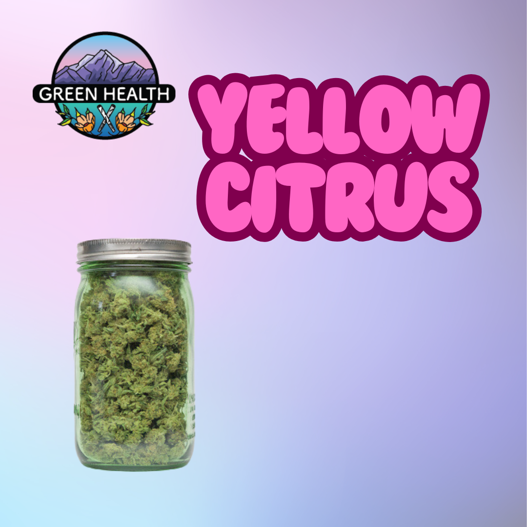 Photograph of product: Yellow Citrus - $5 Bulk Flower - 28g