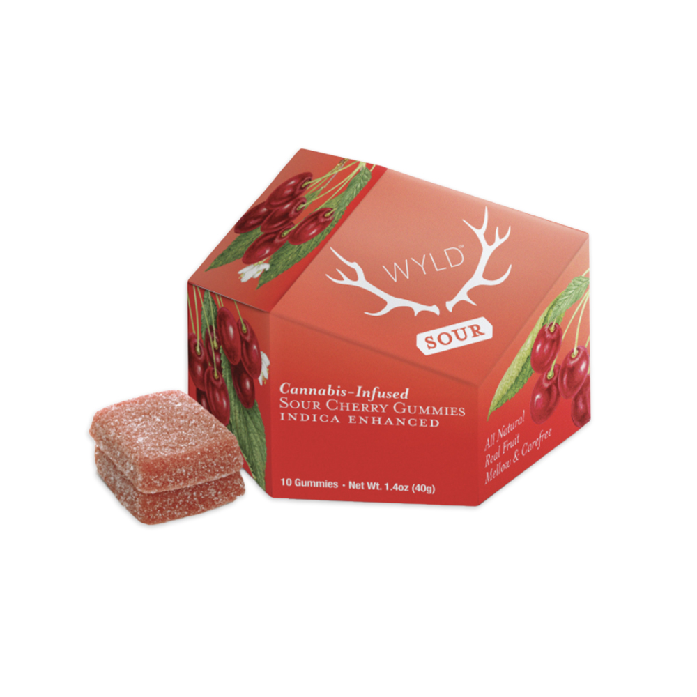 Photograph of product: SOUR CHERRY FRUIT GUMMIES [10 CT]