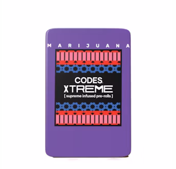 Photograph of product: CODES - XTREME - PREROLL INFUSED - 0.7G - 3PK - DIESEL LAB, TANGERINE - Oui'd
