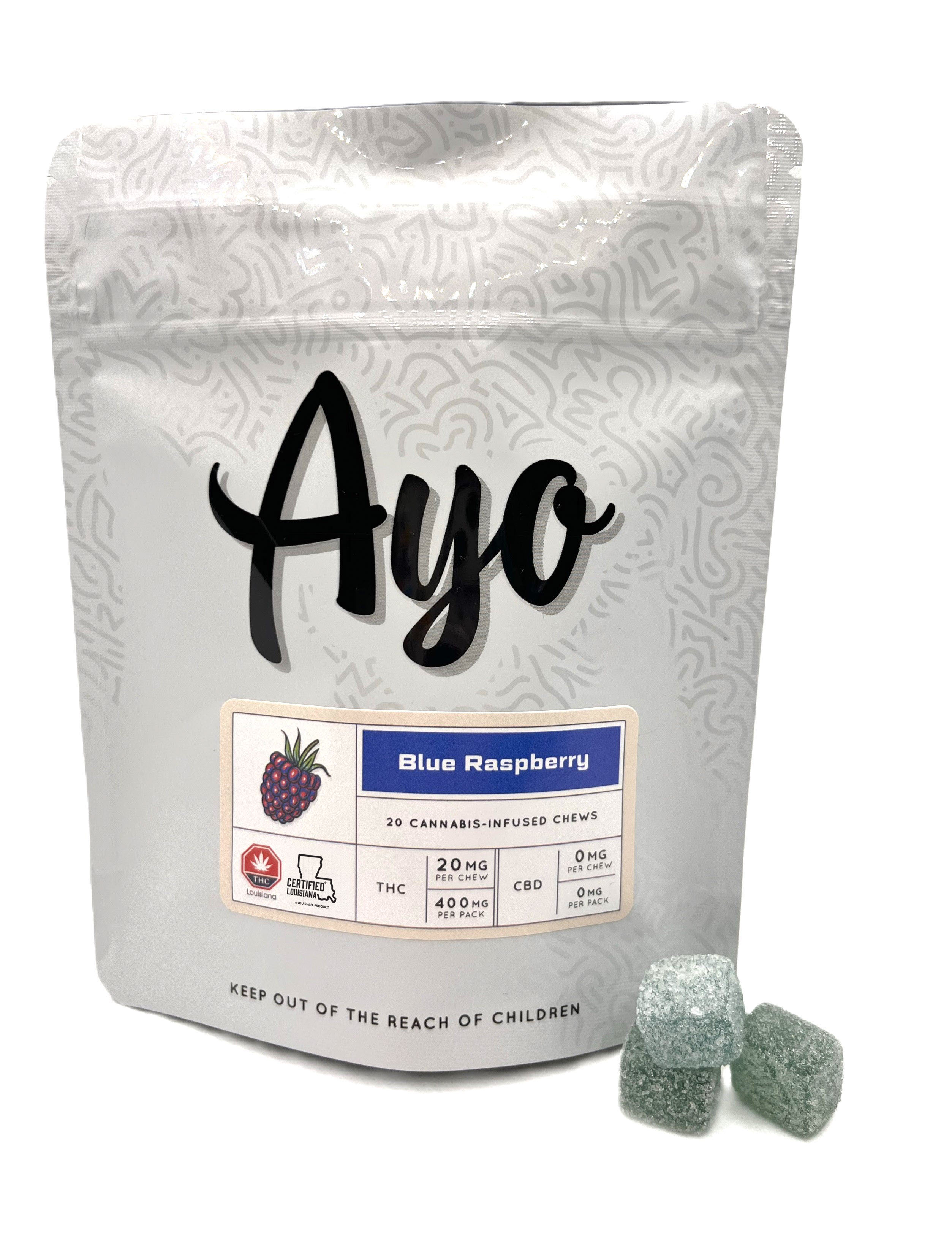 Photograph of product: Ayo: Gummies | Blue Raspberry Blend | 400mg | 20pk