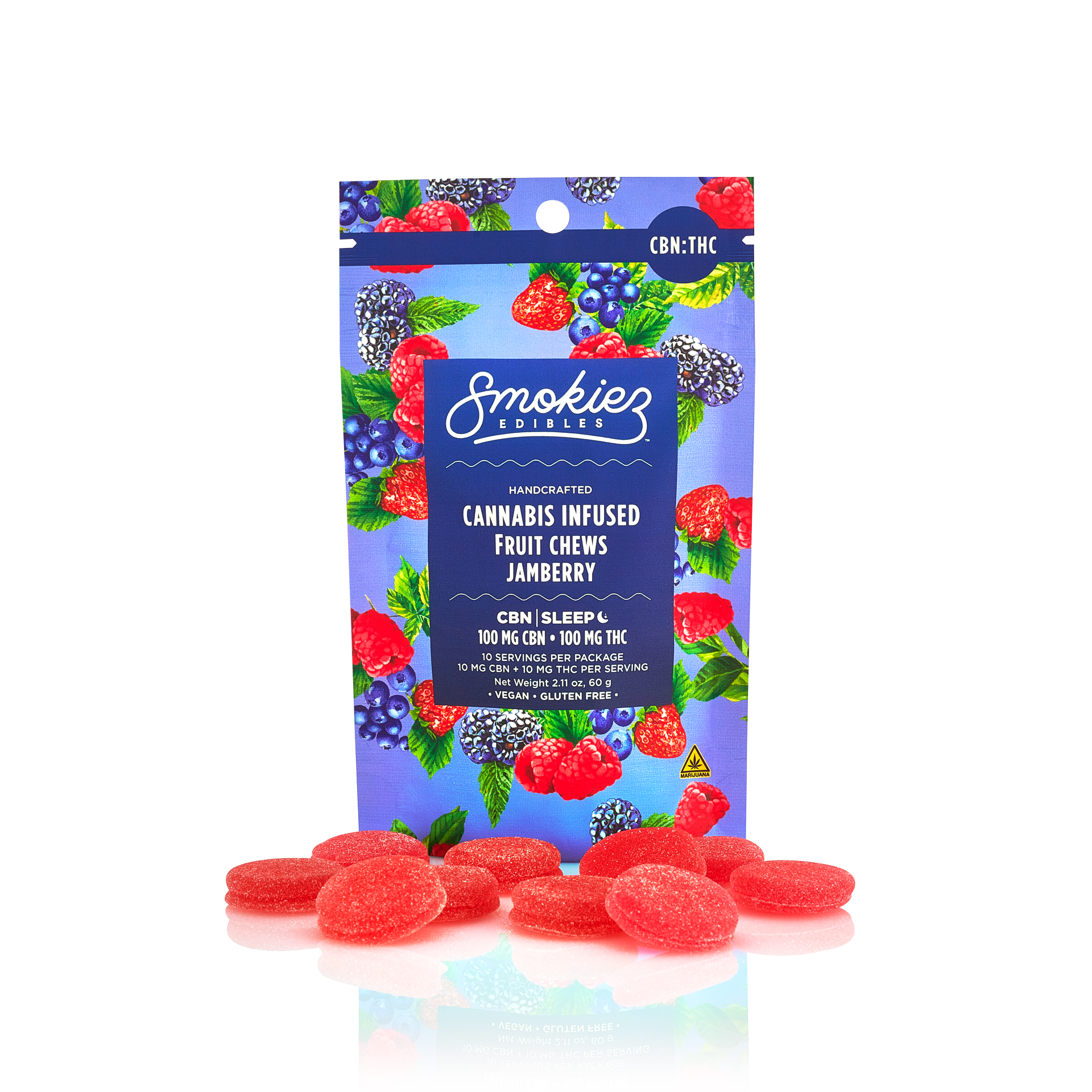 Photograph of product: Smokiez Sweet Jamberry 1:1 TH-oui/CBN