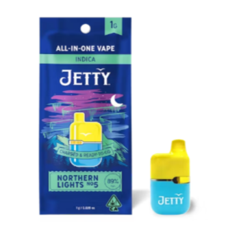 Photograph of product: Jetty Northern Lights #5 1g Disposable