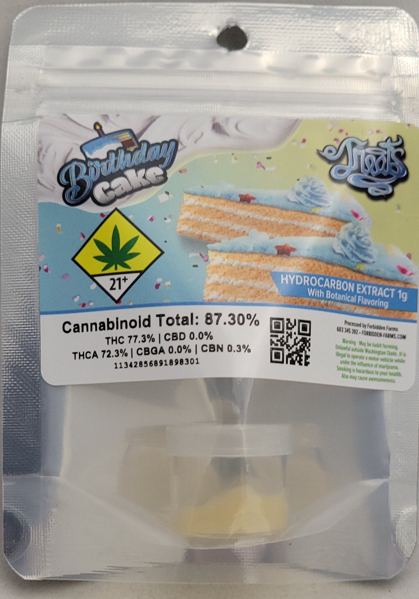 Photograph of product: Birthday Cake | 1g