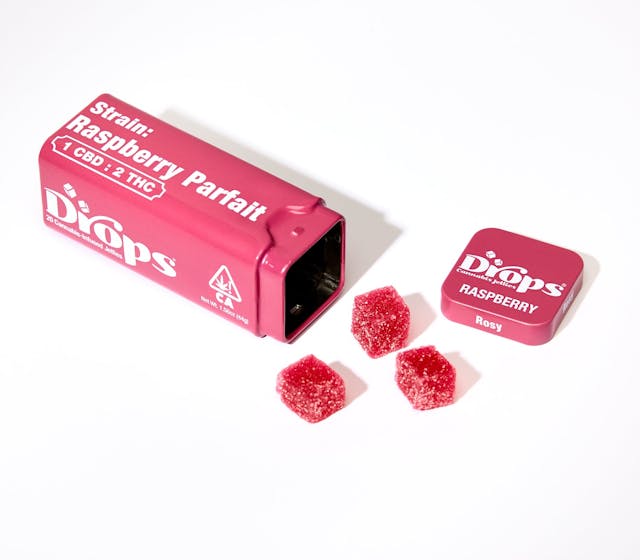 Photograph of product: Raspberry 1:2 | Raspberyy Parfait | Rosin Gummies | 20pk