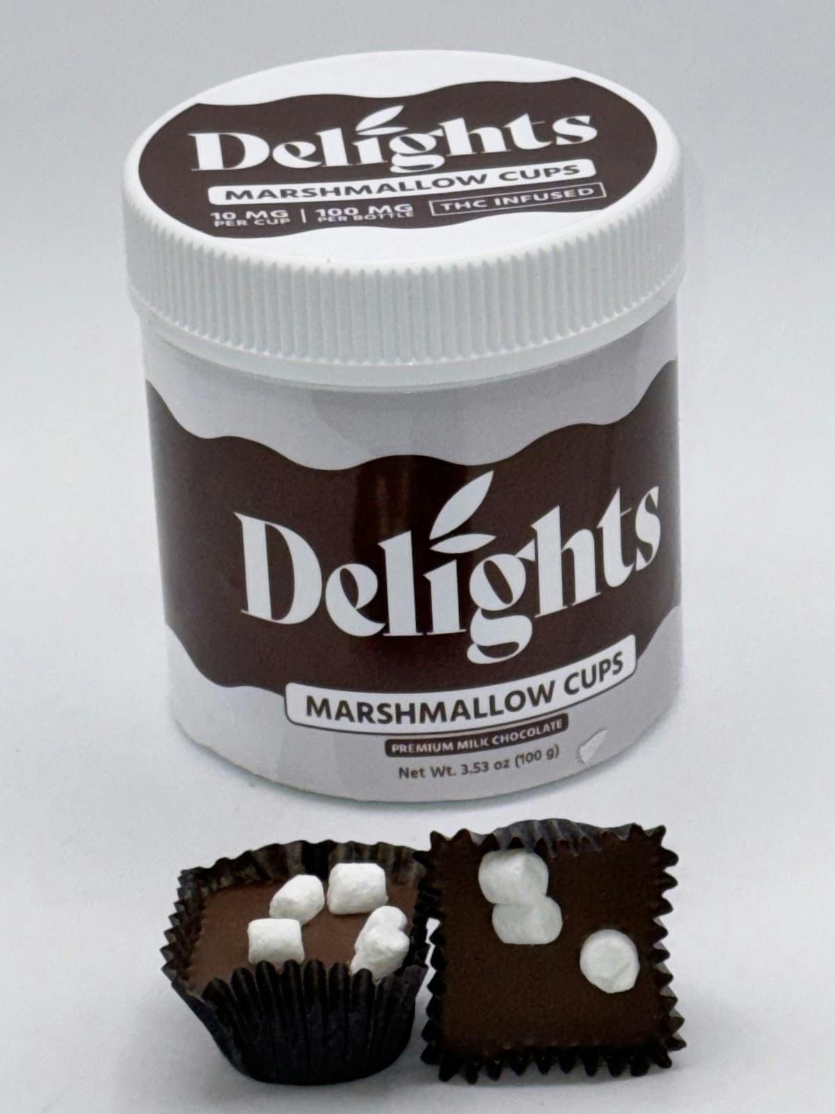 Photograph of product: Delights | Milk Chocolate Marshmallow Bites | 10mg 10pk