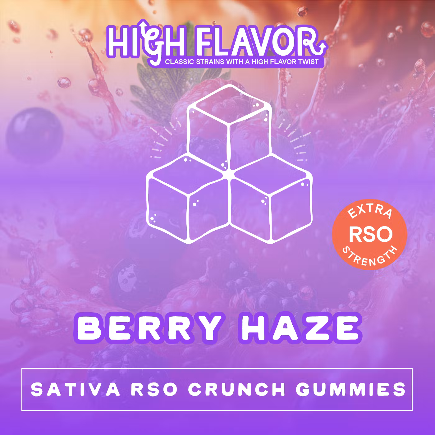 Photograph of product: Berry Haze RSO Oui'd Gummies | TAX INCLUDED