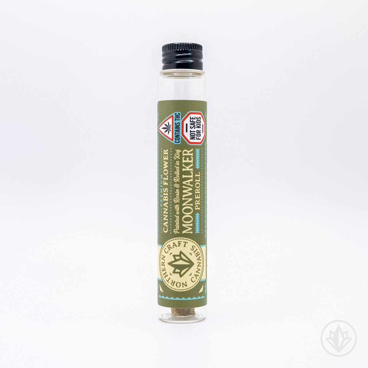 Photograph of product: Northern Craft Oui'd | Moonwalker | Sour Tangie | Painted with Rosin + Dusted with Kief | Infused Pre-roll
