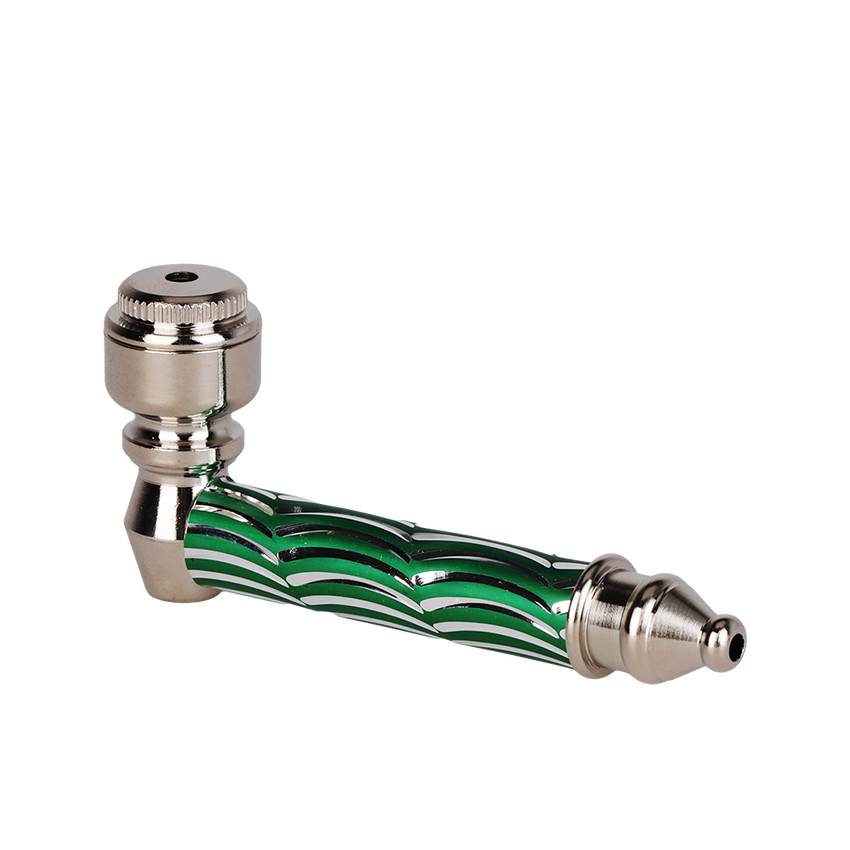 Photograph of product: Diamond Cut Metal Hand Pipe | 2.75" | Assorted Colors |