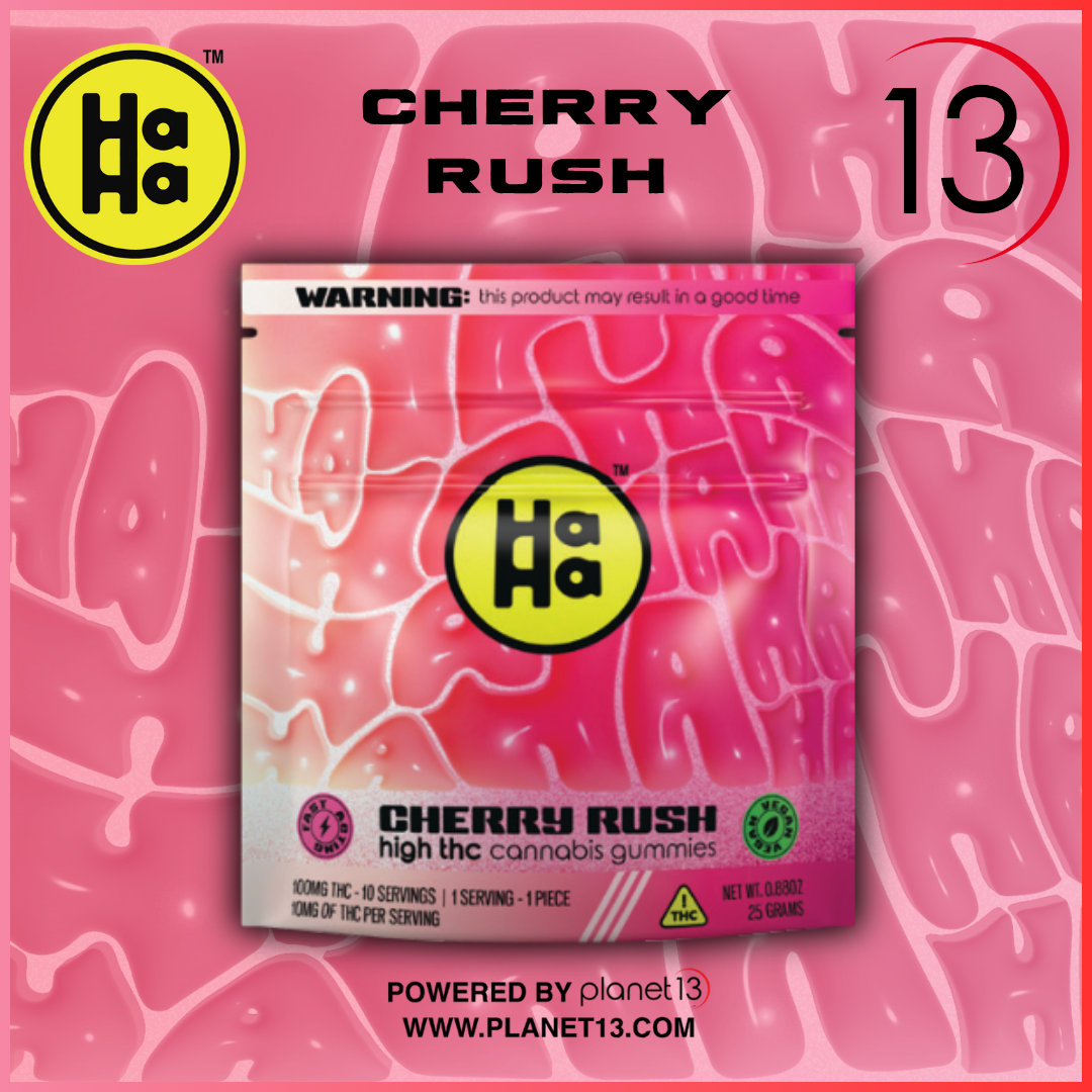 Photograph of product: HaHa Cherry Rush Gummies