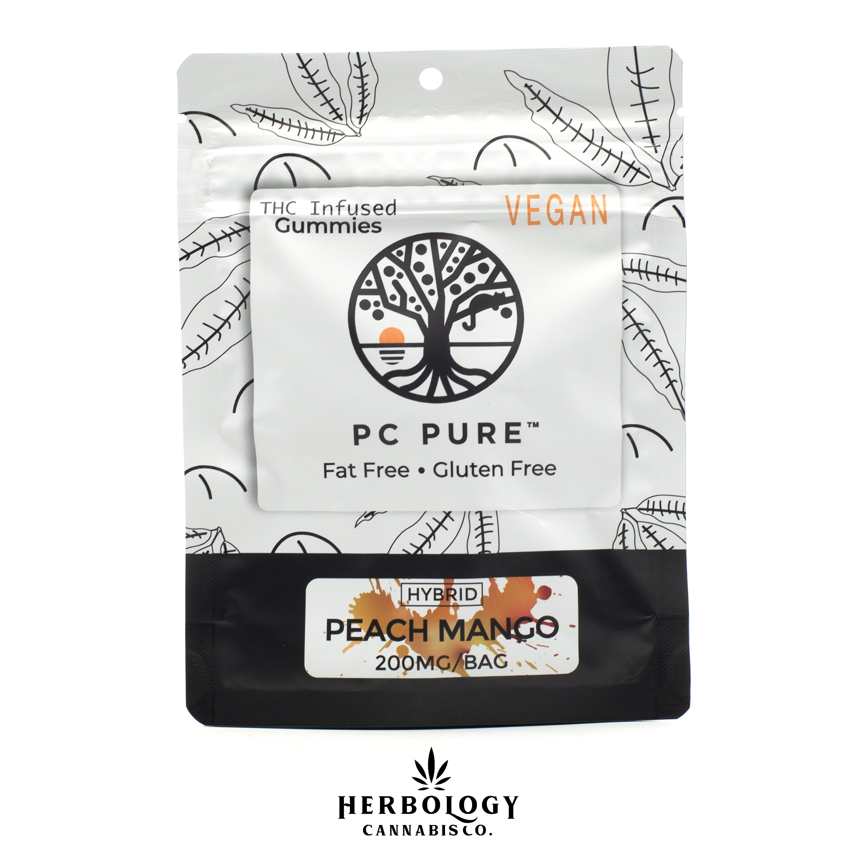 Photograph of product: PC Pure | Gummy | Peach Mango | 200mg