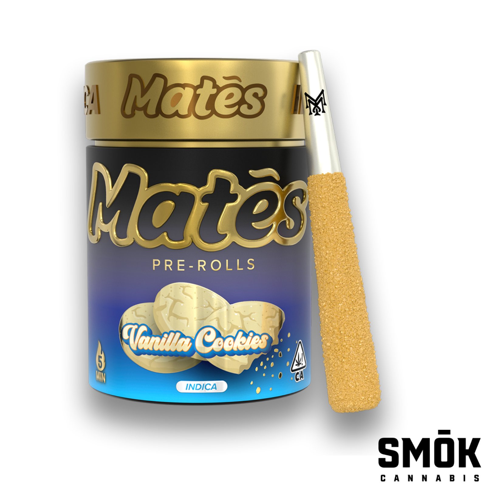 Photograph of product: Muha Meds Infused Pre-Roll 5pk Vanilla Cookies