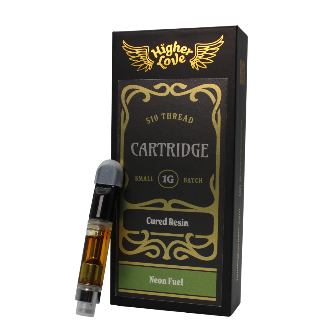 Photograph of product: Higher Love Neon Fuel Cured Resin Cart | 1g