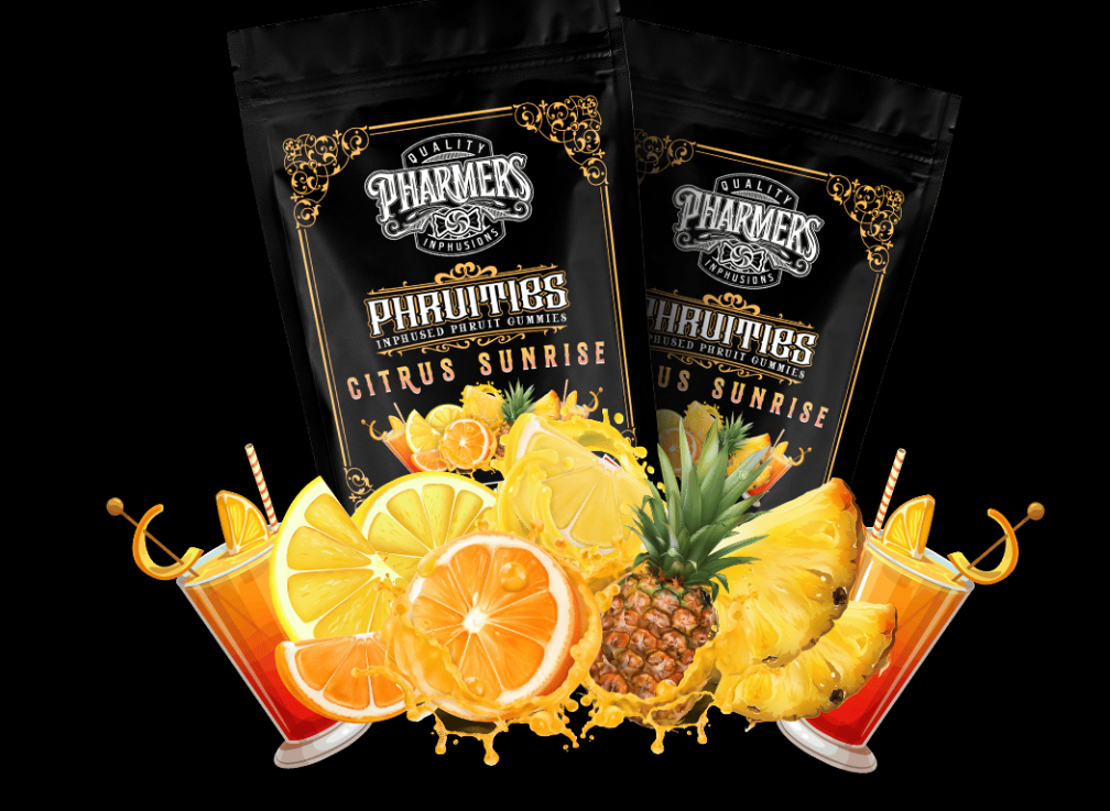 Photograph of product: Citrus Sunrise Hybrid | 100mg Gummies | Pharmers